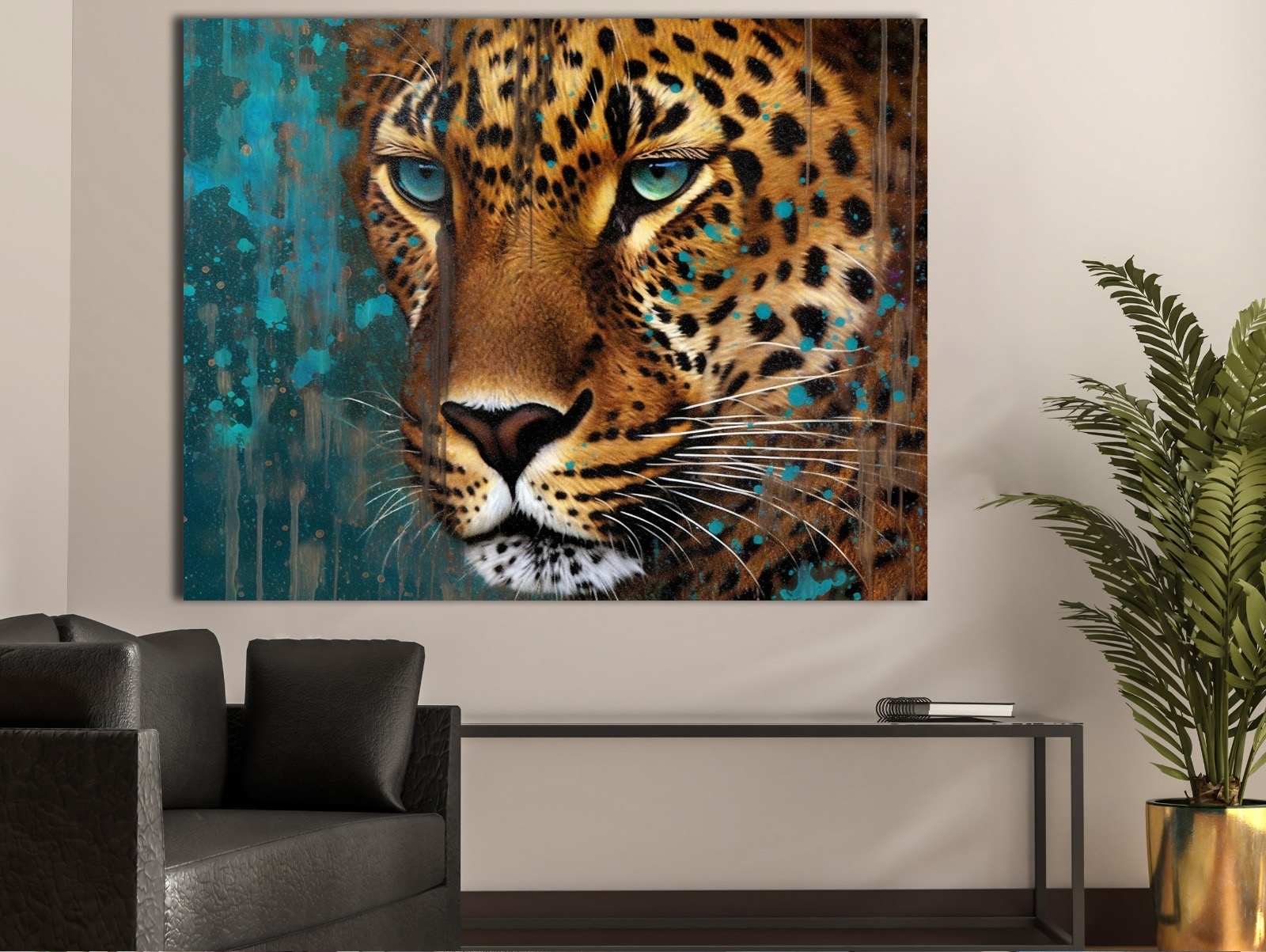 Leopar%20-%20Laminasyonlu%20Kanvas%20Tablo