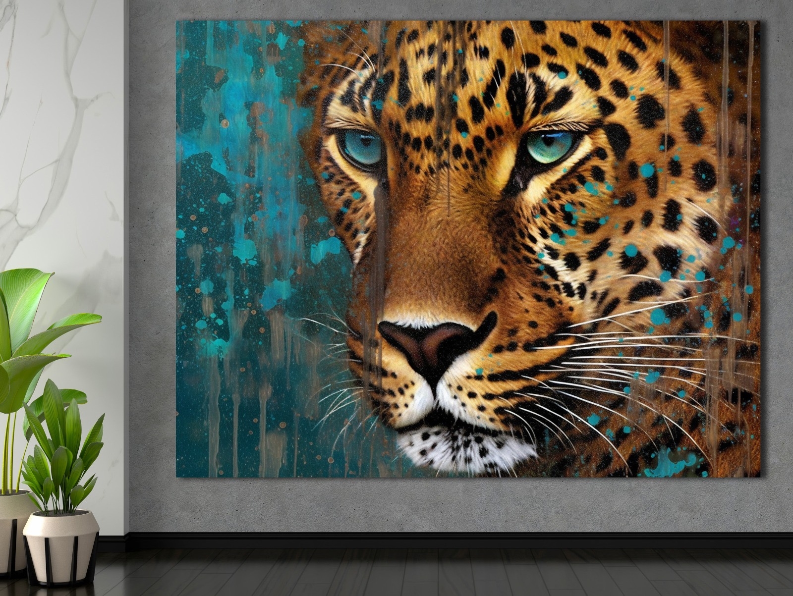 Leopar%20-%20Laminasyonlu%20Kanvas%20Tablo