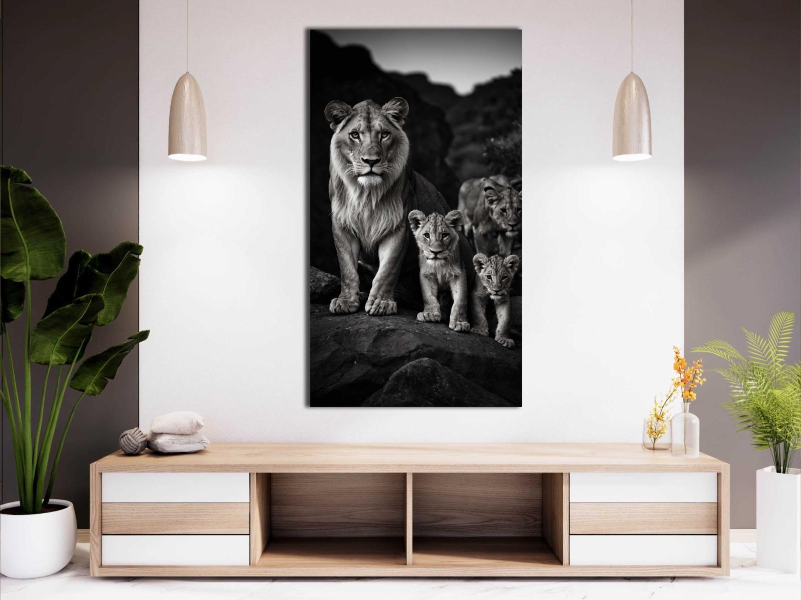 Lion%20Family%20-%20Laminasyonlu%20Kanvas%20Tablo